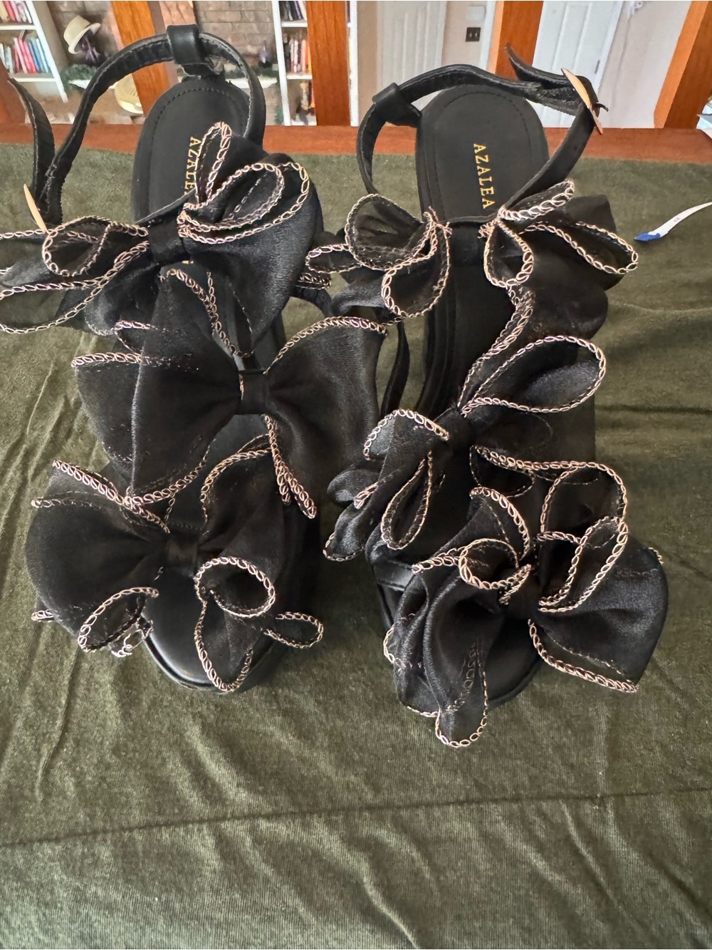 Azalea Wang Black Blow Women's Dress Platform Heels